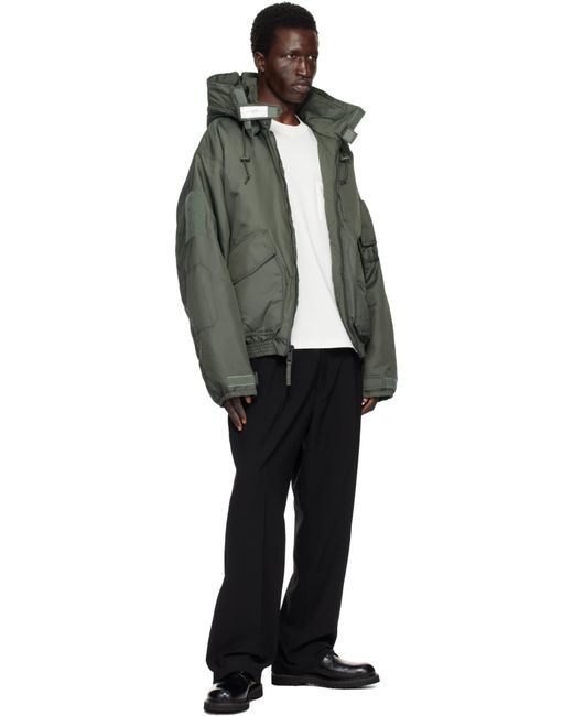 N. Hoolywood Black Khaki Alpha Industries Edition Cwu-45P Jacket for men