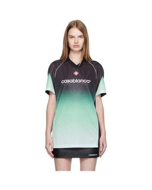 Casablanca Multicolor Monogram Jacquard Football T-Shirt