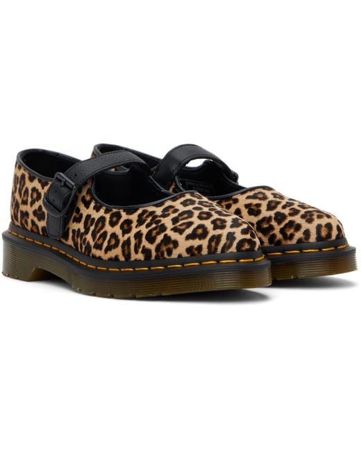 Flâneurs De Style Charles Ix Elphie Brun Et Noir À Motif Léopard Dr. Martens en coloris Black