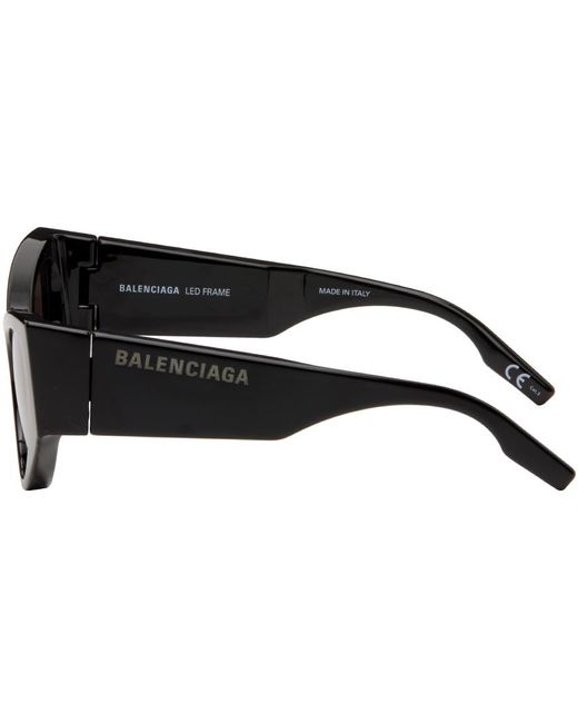Balenciaga Black Led Frame Sunglasses for men