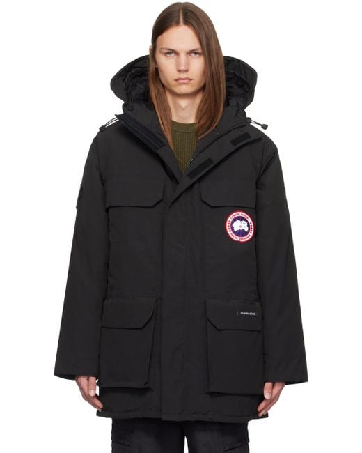 Canada Goose Black Expedition Parka Jacket For Extreme Weather Conditions for men