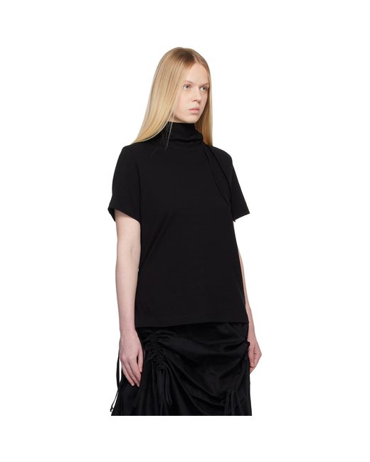 Yohji Yamamoto Black Binder Short Sleeve T-shirt