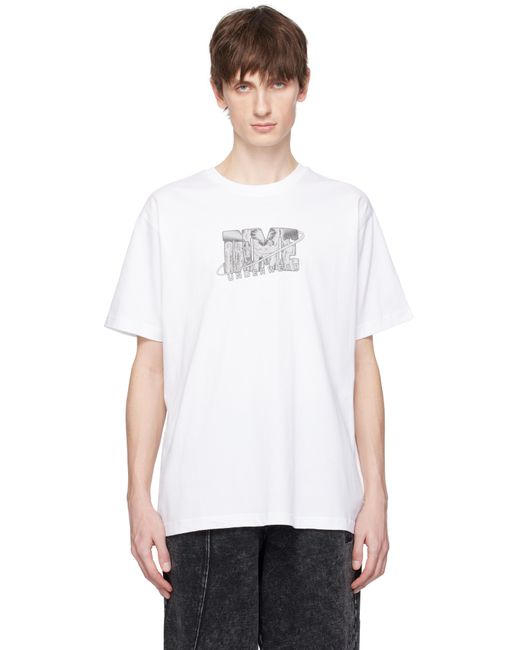 メンズ Dime ホワイト Cosmic Tシャツ White