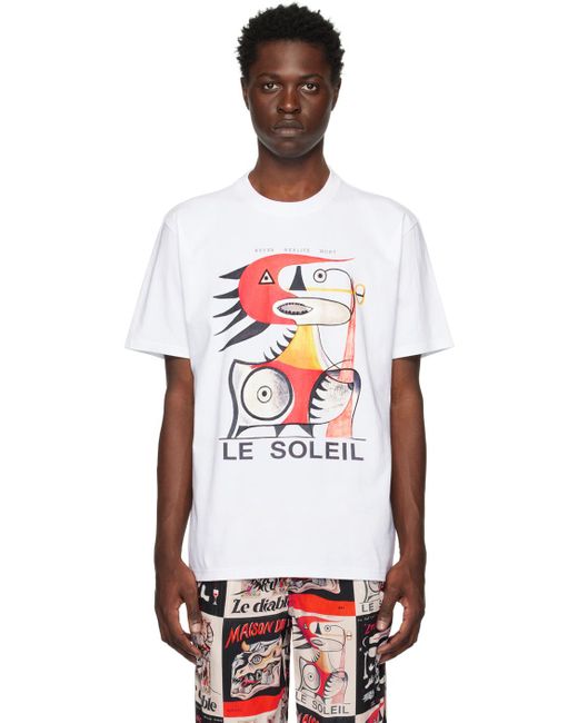 Endless Joy White 'le Soliel' T-shirt for men