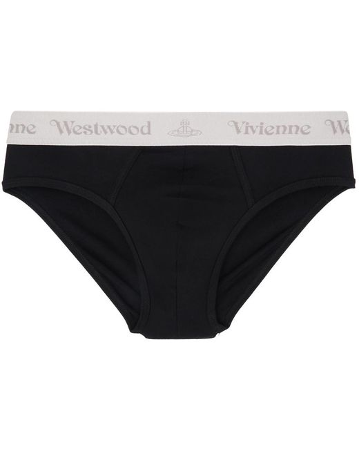 Vivienne Westwood Black Two-Pack Briefs for men
