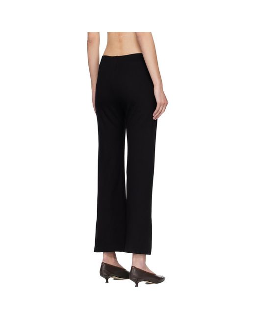 Leset Black Rio High Waist Flare Trousers