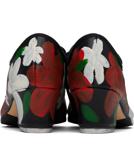 Comme des Garçons ブラック Flowers タップシューズ Black