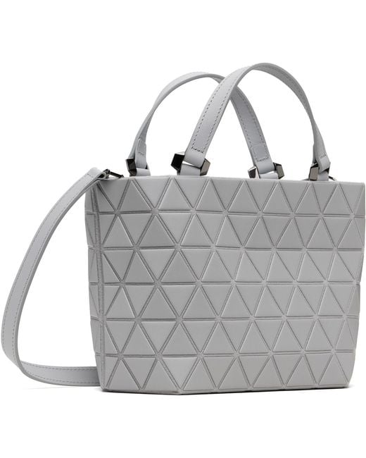 Issey Miyake Gray Crystal Matte Bag