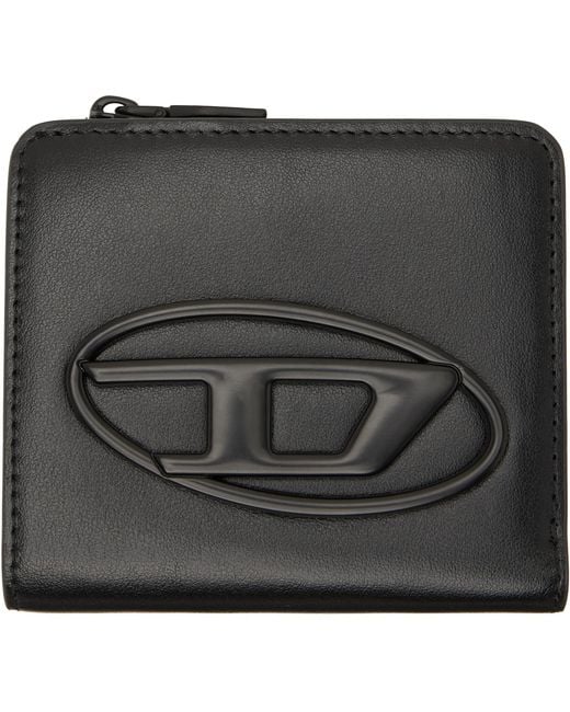 DIESEL Black Holi-d Bi Fold Zip L Walle for men