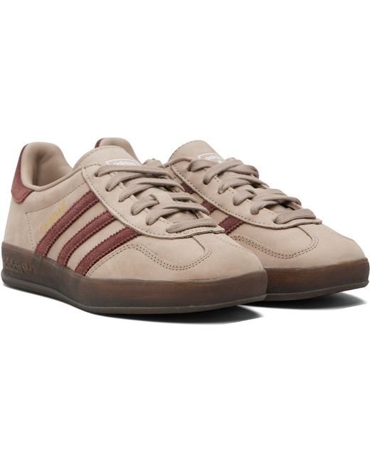 Adidas Originals Black Taupe Gazelle Indoor Sneakers
