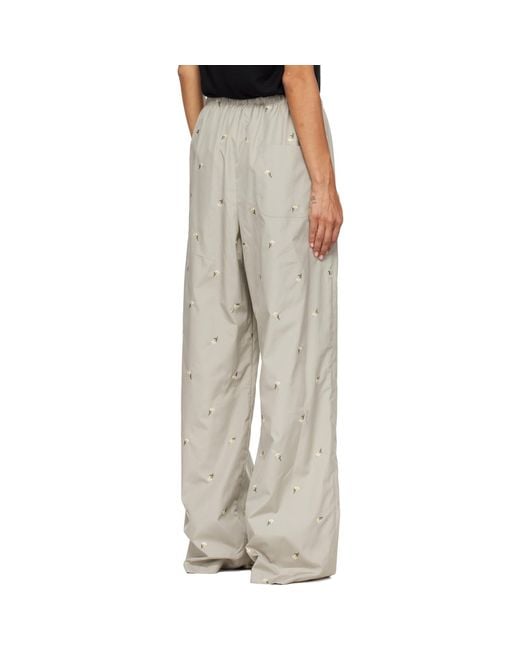 Rier Gray Crocus Edelweiss Popeline Trousers