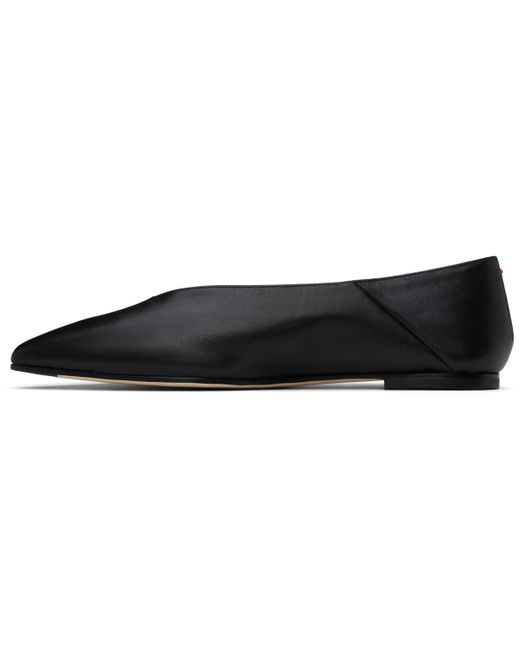 Aeyde ブラック Moa ナッパ フラットシューズ Black