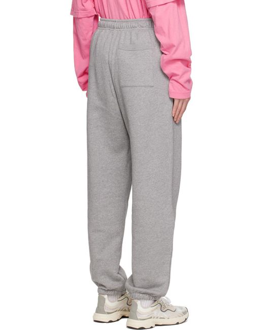 Acne Red Gray Relaxed-fit Lounge Pants