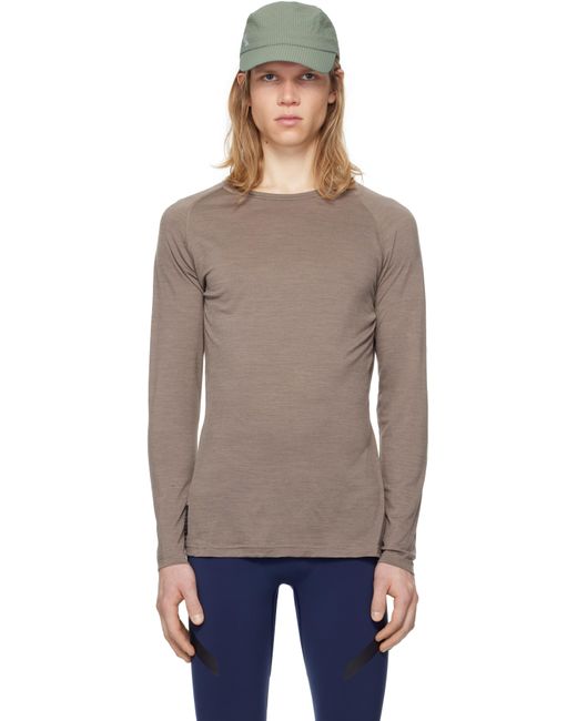 Soar Running Black Merino & Silk Base Layer T-Shirt for men