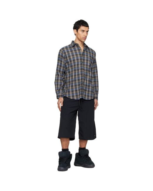 ERL Black Check Shirt for men