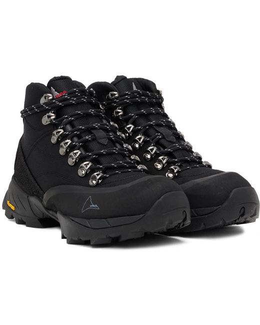 Roa Black Andreas Strap Boots for men
