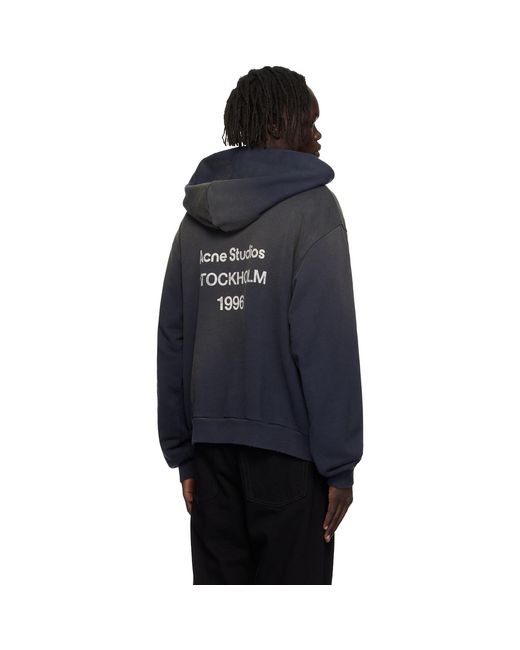 Acne Black Logo Hoodie for men