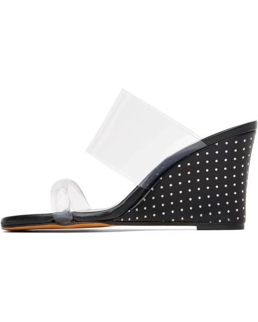 Maryam Nassir Zadeh Black Olympia Wedge Heeled Sandals