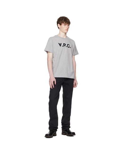 A.P.C. Black Standard Grand 'Vpc' T-Shirt for men