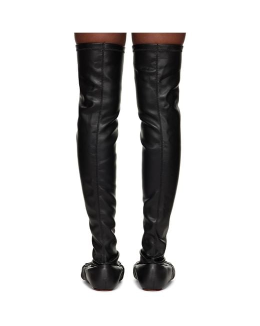 Yume Yume Black Overknee Ballerina Tall Boots