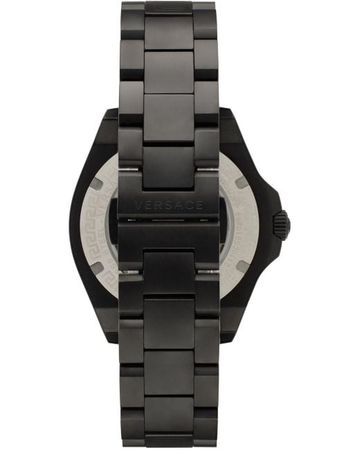メンズ Versace Geo 自動巻き 腕時計 Black
