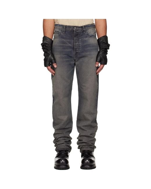 ALEXANDER DIGENOVA Black Classic Straight Leg Jeans for men