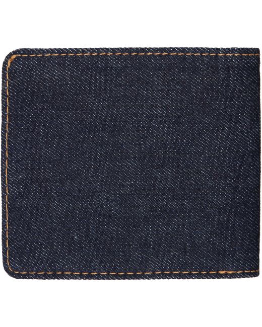 RRL Blue Denim Billfold Wallet for men