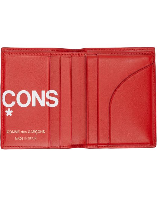 Portefeuille Rouge À Gros Logo Comme des Garçons pour homme en coloris Red