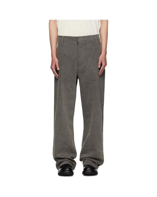 ALEXANDER DIGENOVA Gray Limo Trousers for men