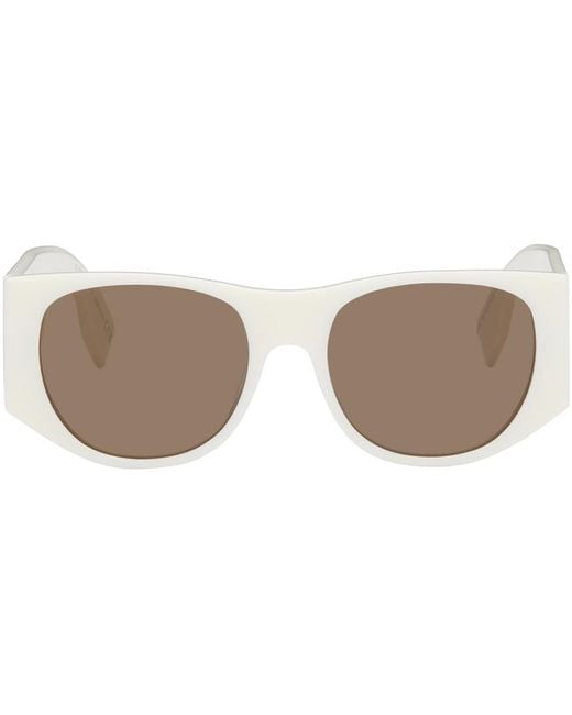 Fendi Black Off-white Baguette Sunglasses