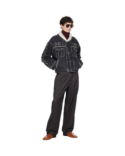 Isabel Marant Black Back Jackson Denim Jacket for men