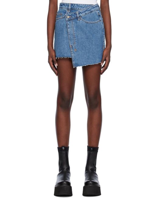 Ksubi Blue Rap Miniskirt