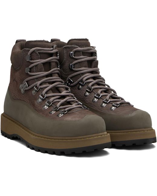 Diemme Black Taupe Roccia Vet Gomma Boots for men