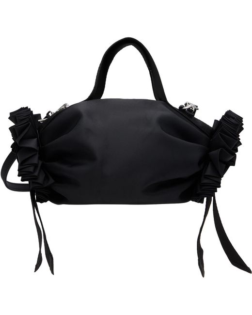 Simone Rocha Black Mini Double Ribbon Rosette Bag for men