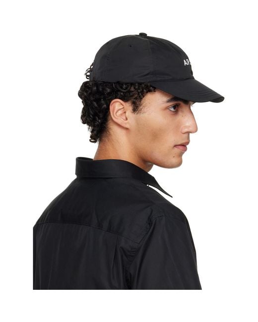 A.P.C. Black Charlie Cap for men