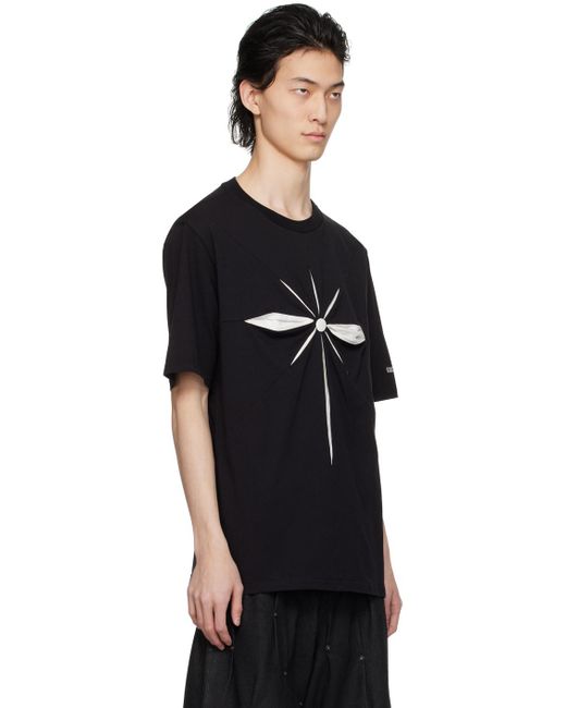 Kusikohc Black Origami T-Shirt for men