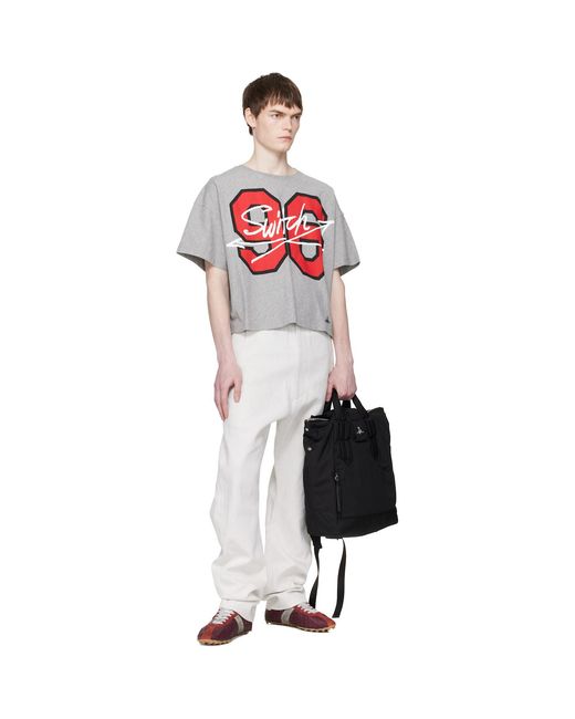 Vivienne Westwood Black Steven Backpack for men