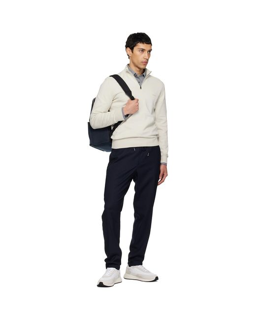Boss Black Twill Backpack for men