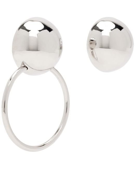 Justine Clenquet White Edie Earrings
