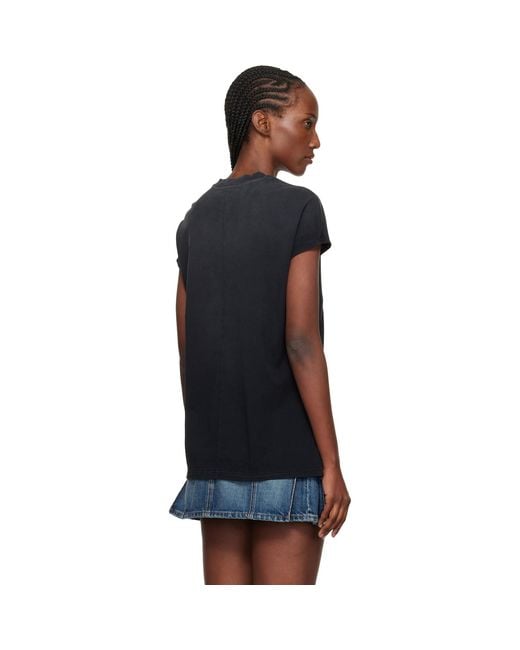 Courreges Black Solarized Oversized T-Shirt