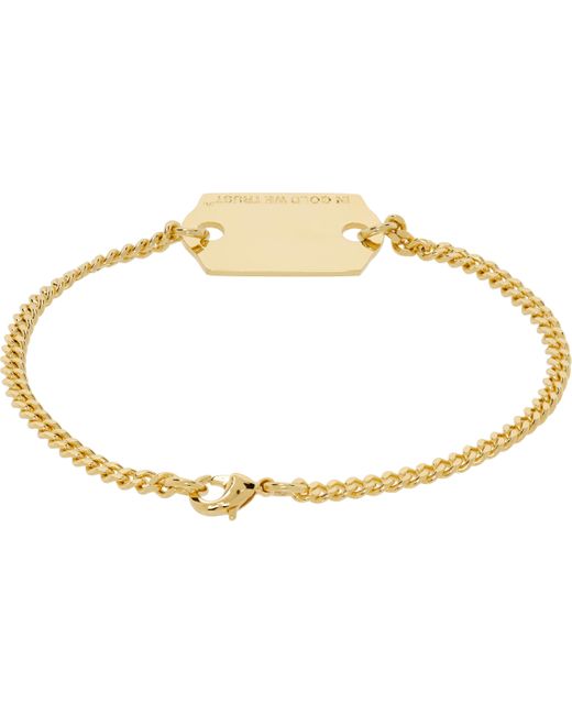 メンズ In Gold We Trust Ssense限定 ゴールド Cable Price Tag ブレスレット Black