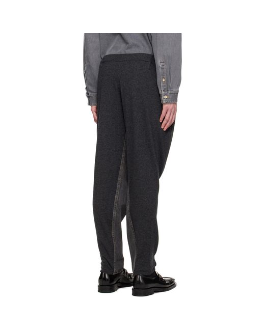 Bless Black Jeansfront Lounge Pants for men