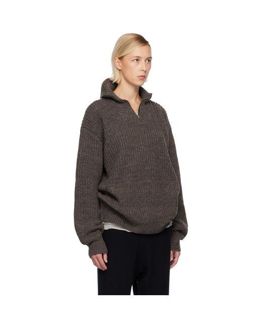 Maison Margiela Black Half-Zip Jacket