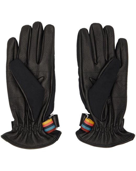 Paul Smith Black Technical Gloves for men