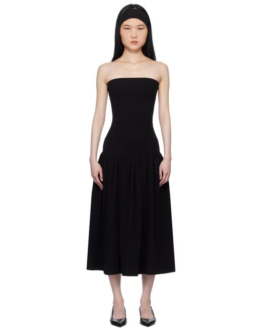 Gil Rodriguez Black 'The Tube' Dropwaist Convertible Midi Dress