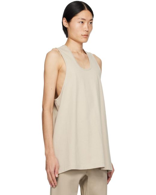 Fear Of God Natural Taupe Scoop Neck Tank Top for men