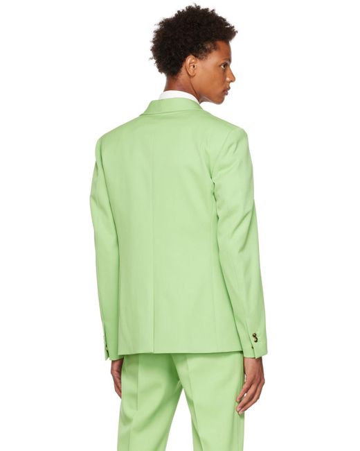 Bottega Veneta Green Plain-woven Blazer for men