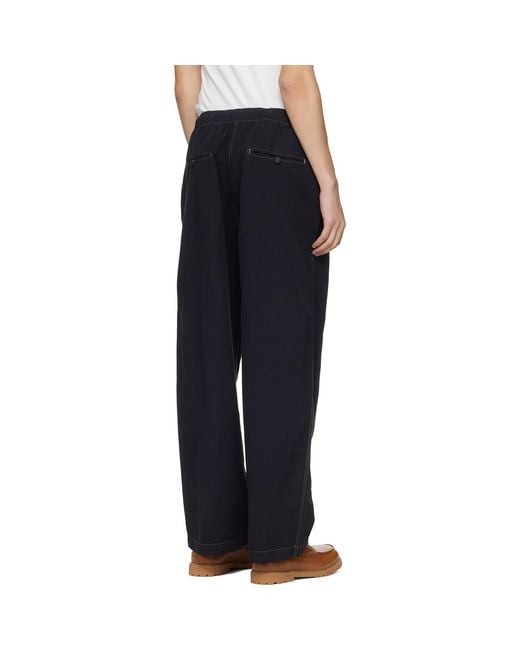 Studio Nicholson Black Sonny Trousers for men