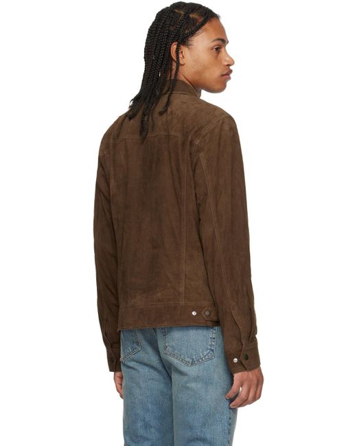 Rag & Bone Brown Owen Leather Jacket for men