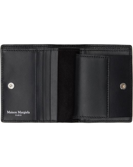 Maison Margiela Black Four Stitches Wallet for men